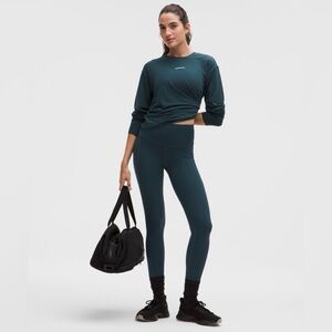 Lululemon Wunder Train Leggings w/ Pockets Teal High Rise 28" Size 20